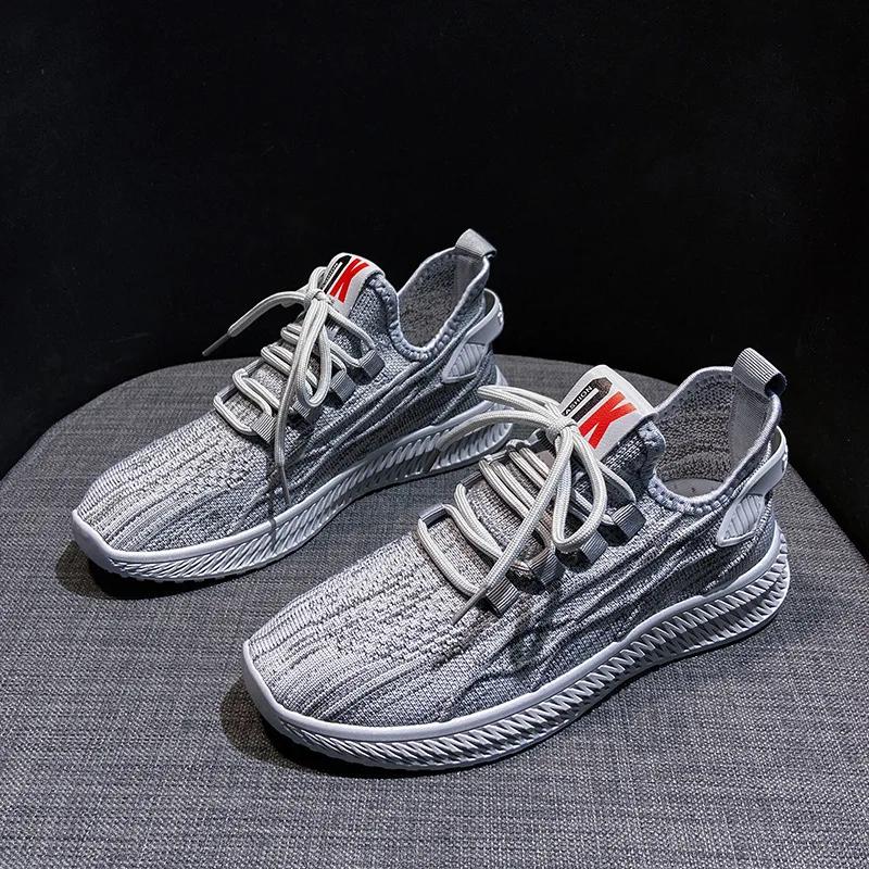 Nové boty pro ženy Tenisky Jaro Léto Dívka Bonbónová barva Lehké Prodyšné Pletené Ležérní Sportovní Běžecké boty