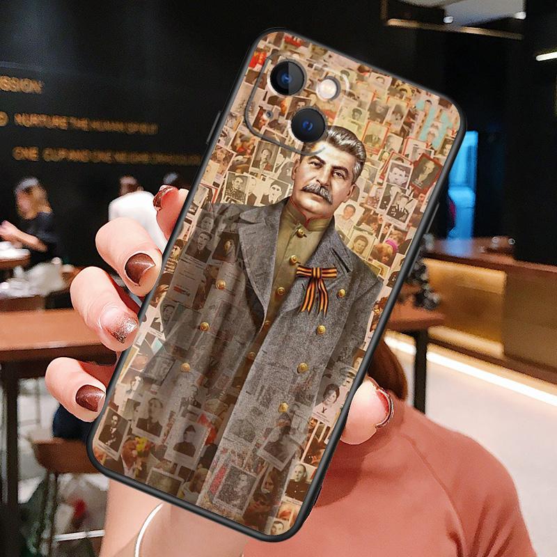 Stalin Soviet Phone Case For iPhone 16 Pro Max 15 13 12 11 14 Pro Max Plus 12 13 Mini XR 16e Funda Cover