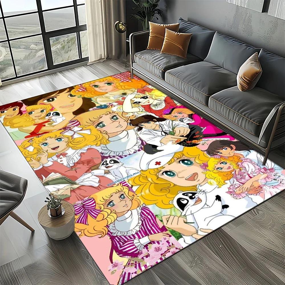 Candy Candy 27 Style New 3D Girl Cartoon AnimeRug Carpet for Living Room Bedroom Decor,Non-slip Decoration for Sofa Doormat Kid