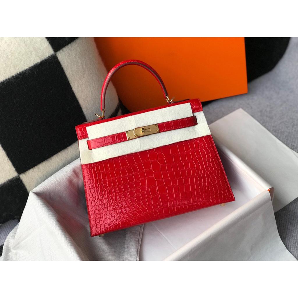 Leather second-generation crocodile pattern first layer cowhide portable shoulder messenger bag commuting 25cm commuting wind