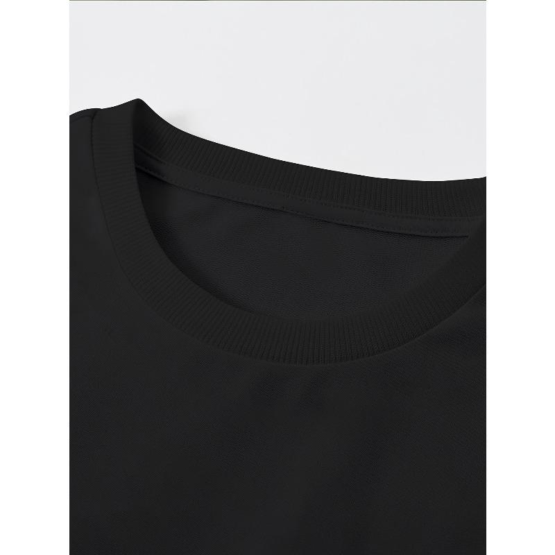 Herrs T-shirt med körsbärsblomsmönster, en avslappnad t-shirt för alla - Lös passform, bekväm och andningsbar, perfekt för sommarens fritidskläder