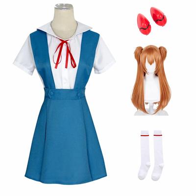 Eva Cosplay Neon Genesis Rei EVA Anime Cosplay Anime Cosplay Stage Cultural Halloween Popular Manga Cosplay [ZOMOZO] Wig, Evangelion, Ayanami, Asuka,