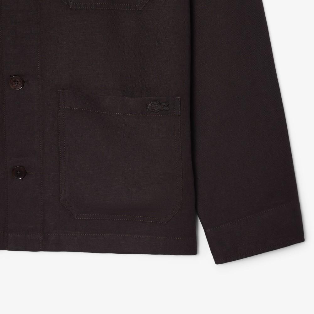 [lacoste] Men's Linen Blend Multi-Pocket Shacket CH5993-56G3LA