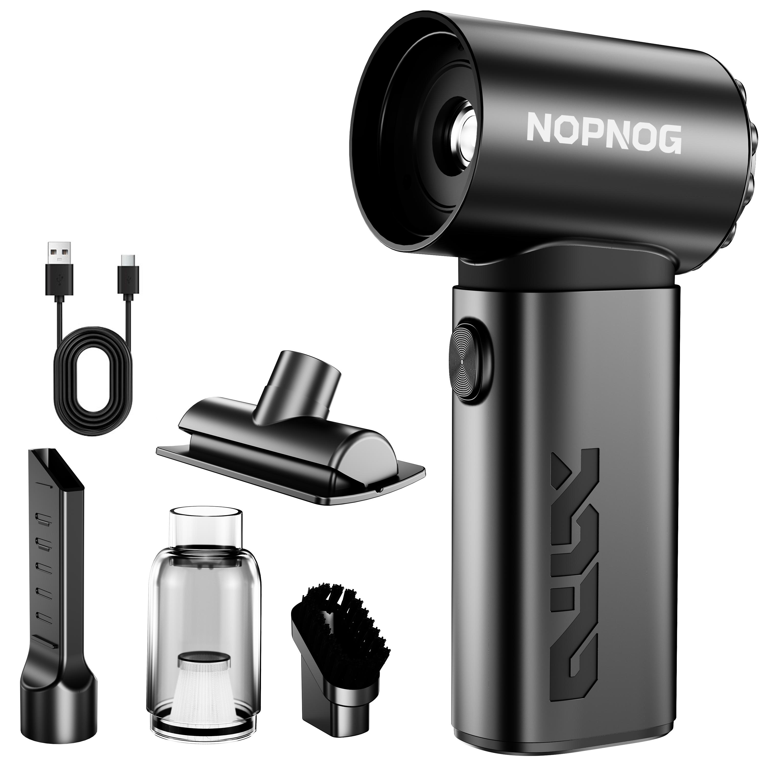 

Type-C Charging Cordless Air Duster Car Vacuum Cleaner Interior Cleaning Blower Tool Auto Accessories Portable Dust Removal 2 Speed Adjustable 15000PA Black