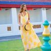 Europe and the United States popular bohemian long skirt beach skirt women's summer new holiday wind suspender skirt