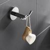 1/2Pcs Wall Mounted Towel Robe Holder Hardware Coat Rack Metal Bathroom Hook  for Kitchen