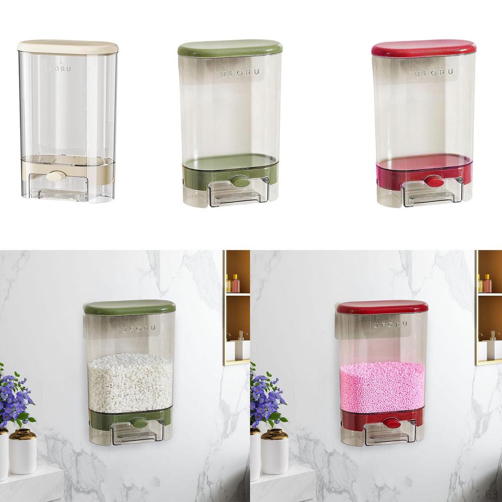 Laundry Washing Powder Container Liquid Box with Lid for Pet Food Flour Snack Rice Nuts