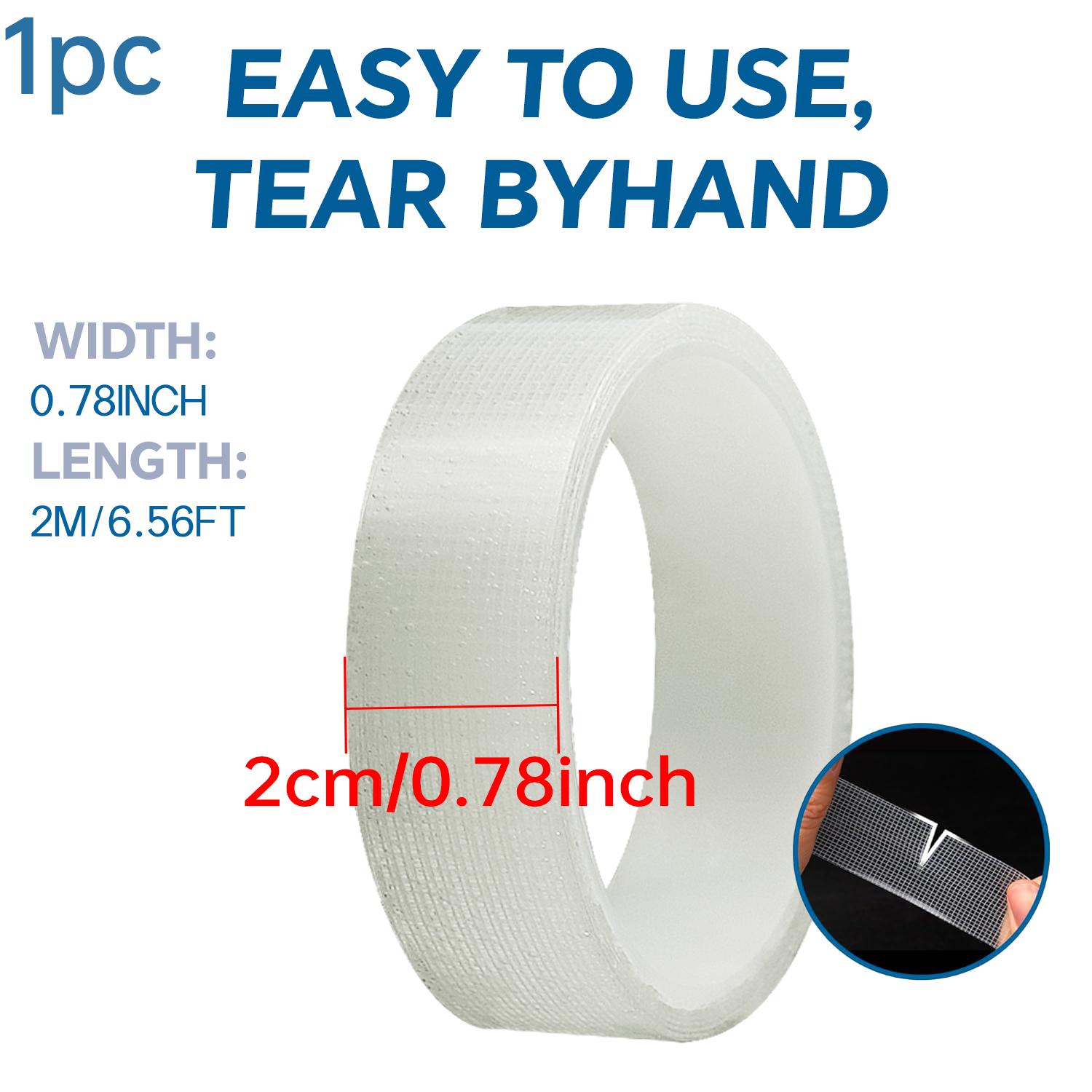 

Strong Nano Double Sided Adhesive Tape, Clear Waterproof, Removable for Crafting, Hanging, and DIY Home Use