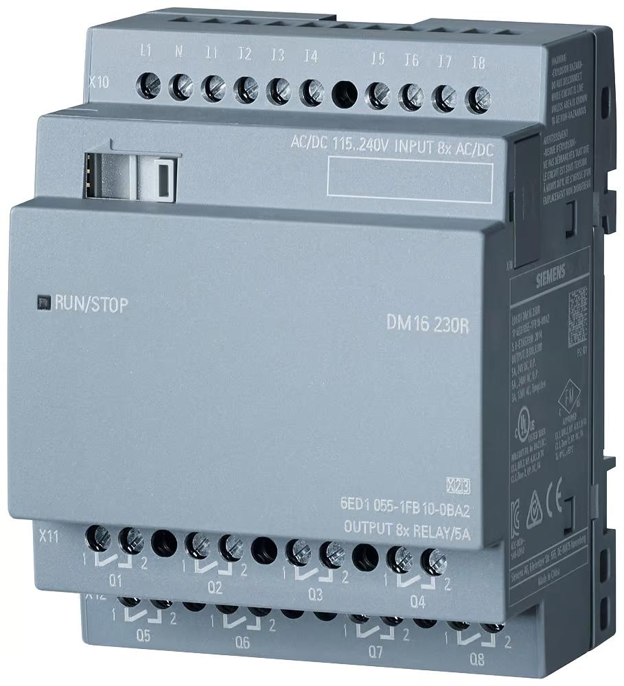 Siemens LOGO! DM16 extension module 8 digital inputs grey