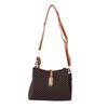 Damen Handtasche Handtasche Langer Riemen Hübsches Design Einzelne Schulter Handtasche für Strandparty Reise Kaffee mit Braun Kostenlos