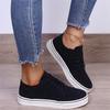New Large-sized Single-shoe Women's Casual Round-toed Flat Lace-up Board Shoes