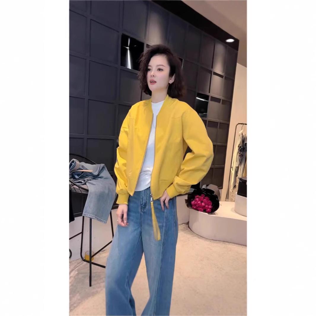 

Women s American Retro Baseball Jacket - Spring/Autumn 2025, Casual Loose Fit Large