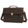 Tote Mad Horse Leather Crossbody Bag Men's Carrying Briefcase Men's Bag Business Vintage Genuine Leather Men's Bag