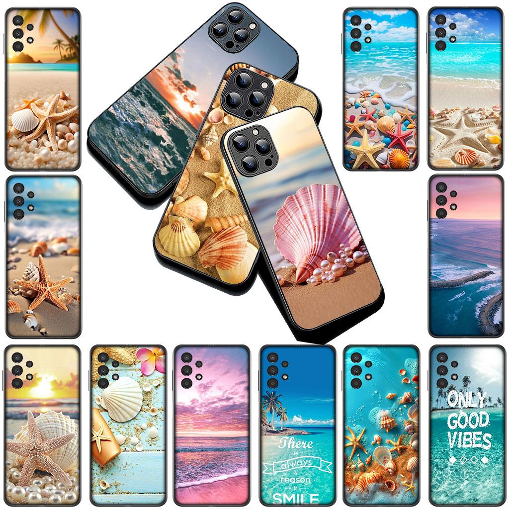 Phone Cover for Xiaomi Poco C75 C65 C71 C85 X7 X6 M7 F7 F8 Ultra F6 Pro Case Mountain Sea Beach Travel Shell Starfish Star