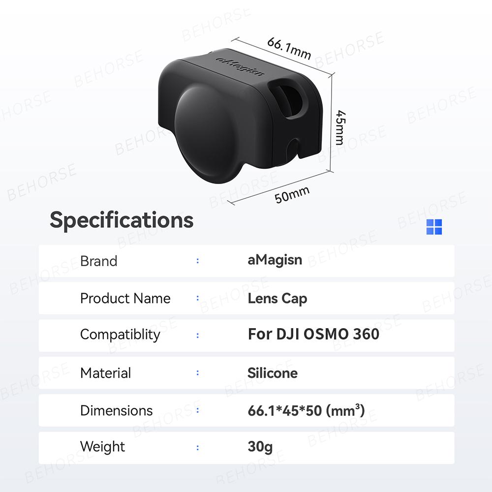 Lens Cap for DJI Osmo 360 All-round Protection Cover Anti-fall Dustproof Case Lens Protector For DJI Osmo 360 Camera Accessories