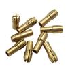 11Pcs 0.5-3.2mm Brass Drill Chucks Collet Bits 4.8mm Shank Screw Nut Replacement