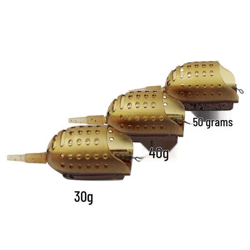 Kuang Kenuo European Coarse Fishing Bait Cage with Eight-Character Ring and Lead Weight Feeder Accessories