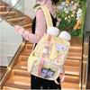New Y2K Ita Backpacks Cute Girls Transparent Bags Students DIY Display Schoolbag Large Capacity Rucksacks Casual Travel Knapsack