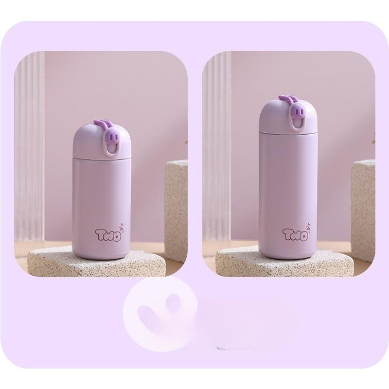 

Новая студенческая термокружка из нержавеющей стали со скрытой веревкой, симпатичная, высокого уровня, детская кружка для воды, портативная мини-термосная кружка 260ml