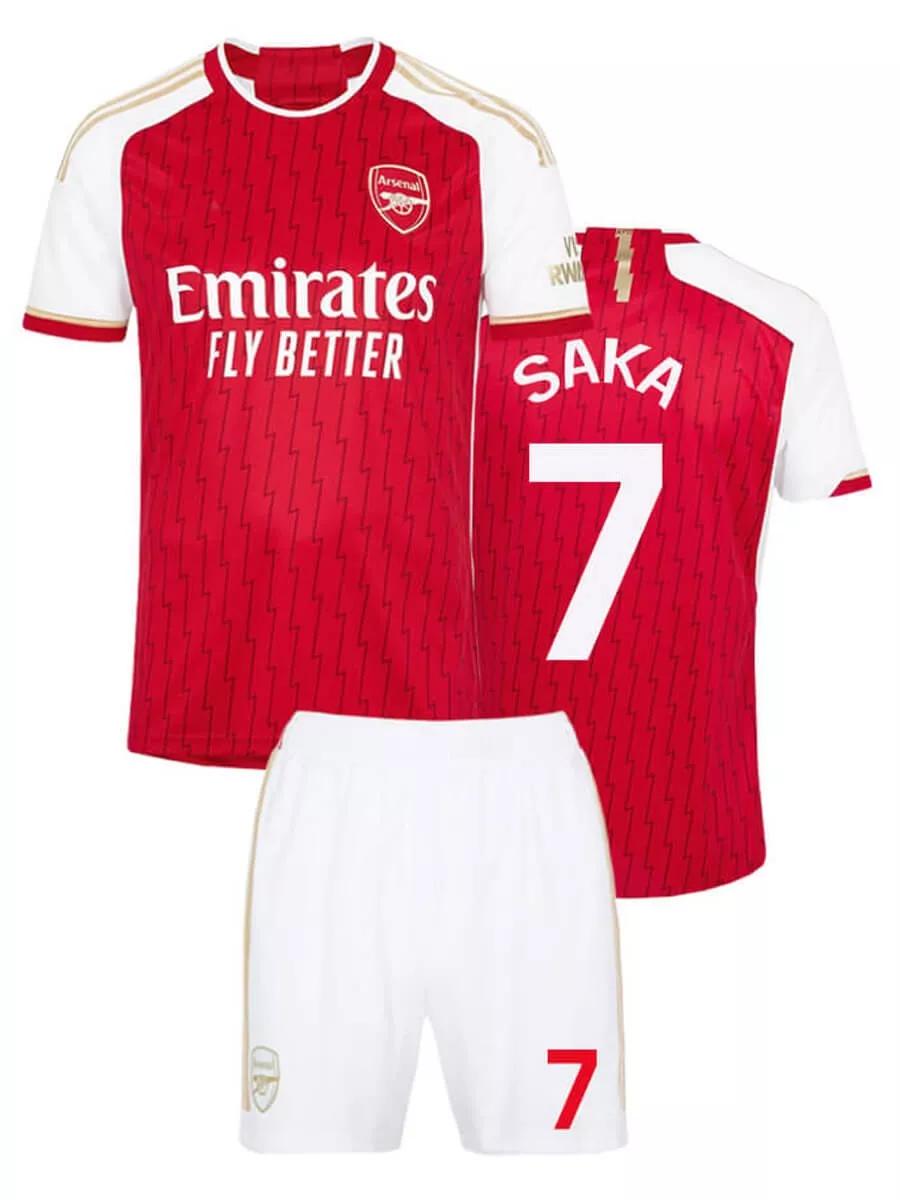 Saka Arsenal Football Jersey 2023-2024 #7 Champions League edition Football Jerseys Training Suit Set 18