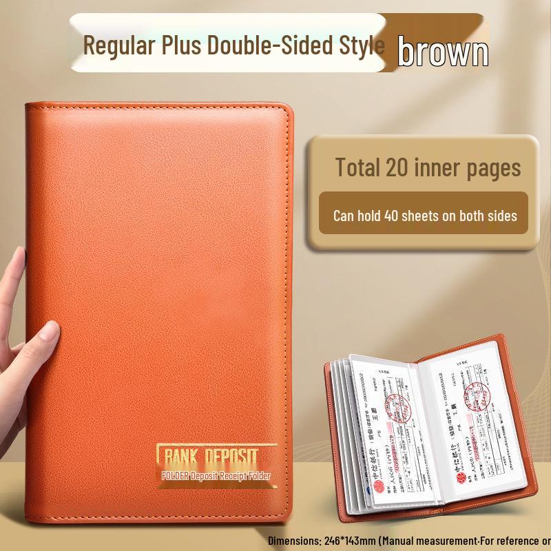 2025 Multifunctional Passbook & Bill Storage Album