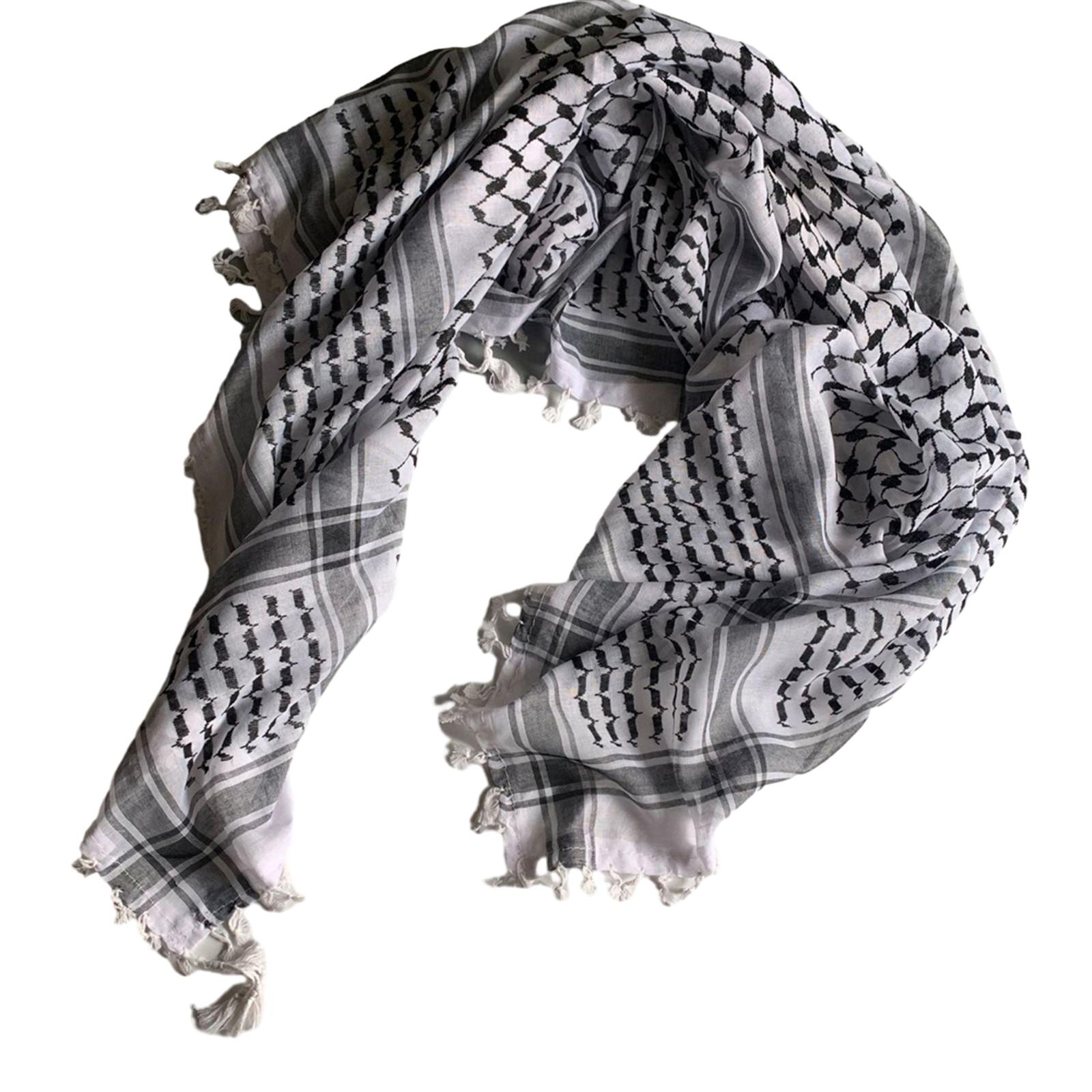 

Уличный шарф-шаль для мужчин и женщин, многофункциональный головной платок унисекс, шемаг, универсальный уличный шарф-шаль для повседневной носки чёрный