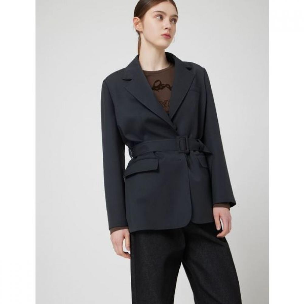 

Cc Collect Belted Tailored Single Jacket C253msf001 charcoal gray/55