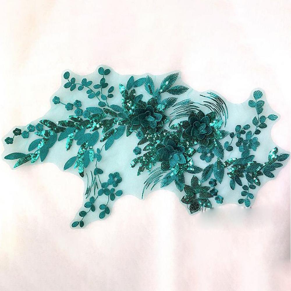 1ks Krajka Nášivka Svatební šaty Dekorace Materiál Diy Příslušenství Krajka Patch 45,5*27,3cm
