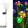 4/2pcs Solar Lights Outdoor LED Mushroom Lawn Lights Waterproof Party Yard Patio Pathway Jellyfish Lamp for Garden Decoration