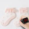 Baby Girl Socks Breathable Cotton Lace Ruffle Princess Mesh Socks Children Ankle Short Sock White Pink Beige Girls Kids Toddler