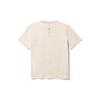 Timberland Solid Color Badge Crew Neck Comfortable Breathable Short Sleeve T-Shirt Unisex Tops Smoke-White A5TDB-V04