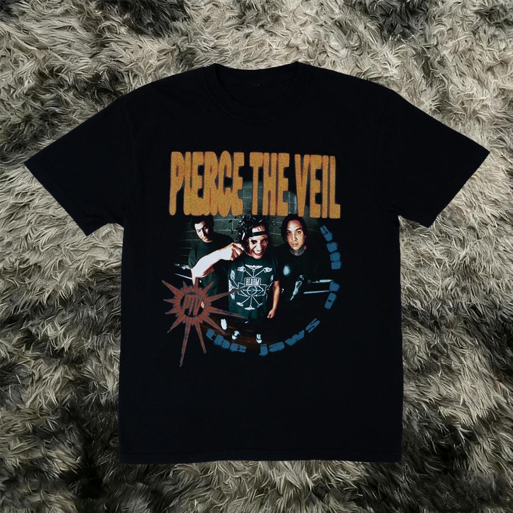 Maglietta Vintage Pierce The Veil Merchandising Concerto Rock Maglietta Grafica Vintage Abbigliamento Musica Metal Alternativa Maglietta Unisex Regalo per Fan Magliette