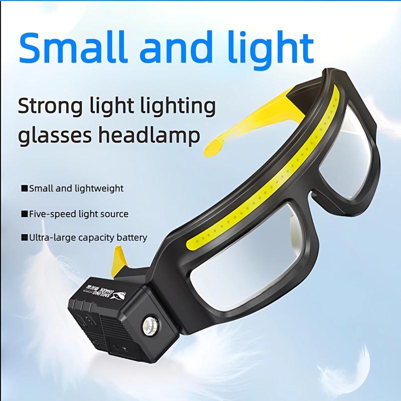 High Brightness LED Headlamp 90°Adjustable Job Site & Security Lighting 5 Modes Rechargeable Flashlight Wave Sensor Control