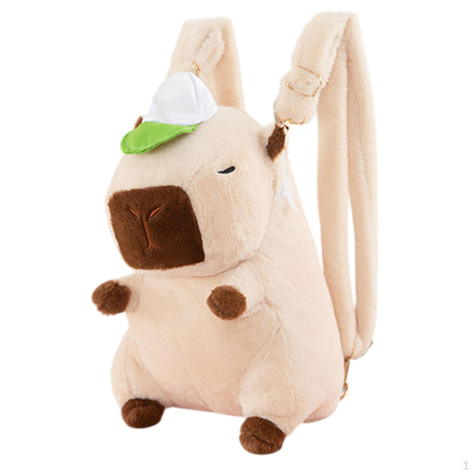 

Рюкзак Capybara с мультяшной милой плюшевой игрушкой для фестиваля дня рождения Beige Baseball Cap