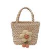 Trendy Mini Woven Tote Bag For Women Stylish Beach Vacation Accessory 2024