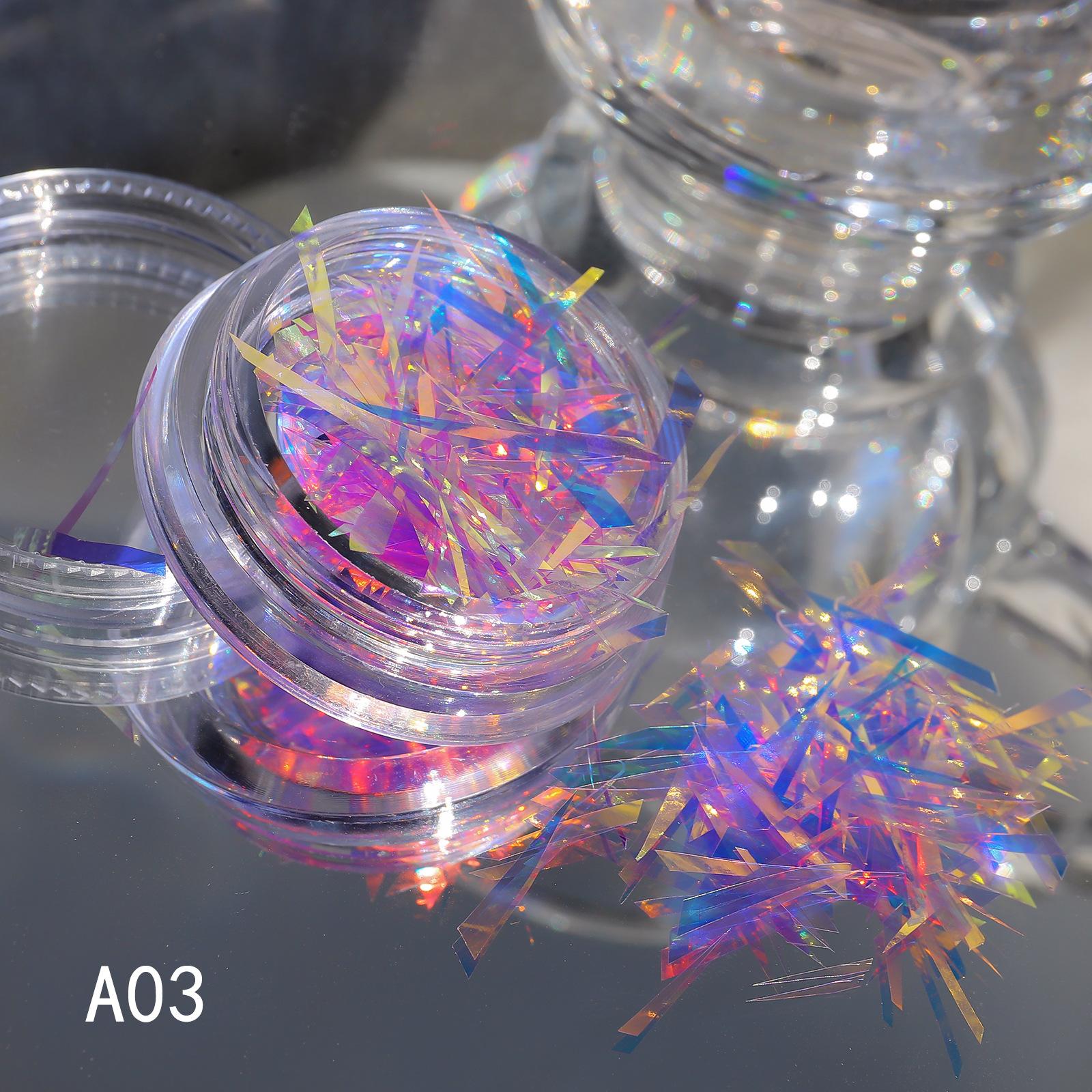 

Фольга для дизайна ногтей Aurora Fairy, нестандартные голографические наклейки на ногти из стеклянной бумаги, не требующие резки