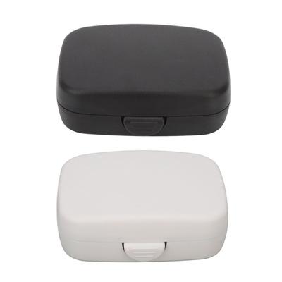 Hearing Aids Case Large Capacity Portable Quadrate Black Hearing Aids Storage Box for Home Outdoor T