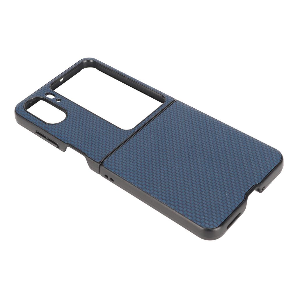 Carbon Fiber Texture Folding Phone Protective Case Mobile Phone Protection Cover for Oppo Find N2 Flip