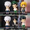 6Pcs/1Set Anime HUNTER×HUNTER Figure Killua Zoldyck Toy Chrollo Lucilfer Model GON FREECSS Doll Action Figure Kurapika Set