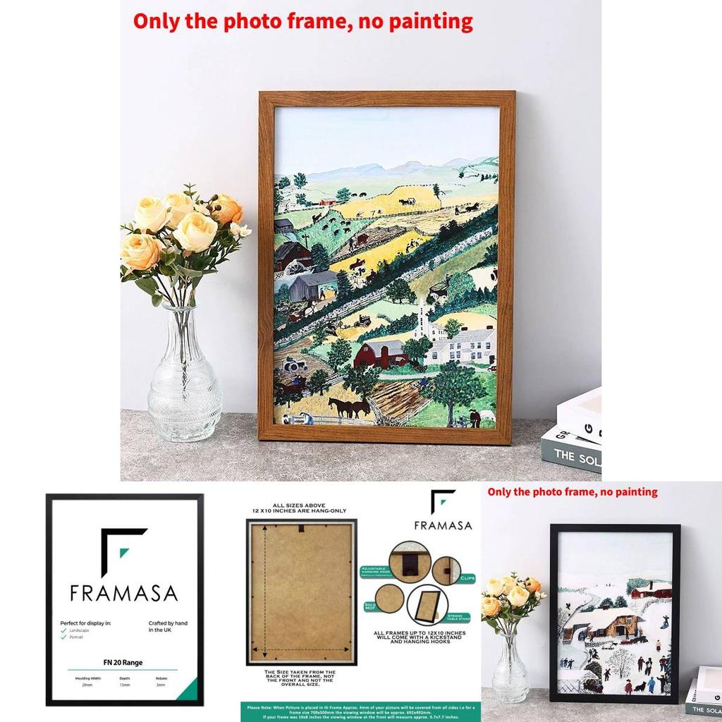 Modern Minimalist Wooden Picture Frame For Living Room Decor With Handmade Craftsmanship