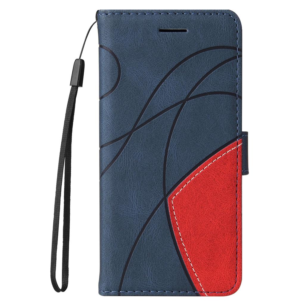 For Sony Xperia 10 VI Leather Case Wallet Stand Color Splicing Phone Cover