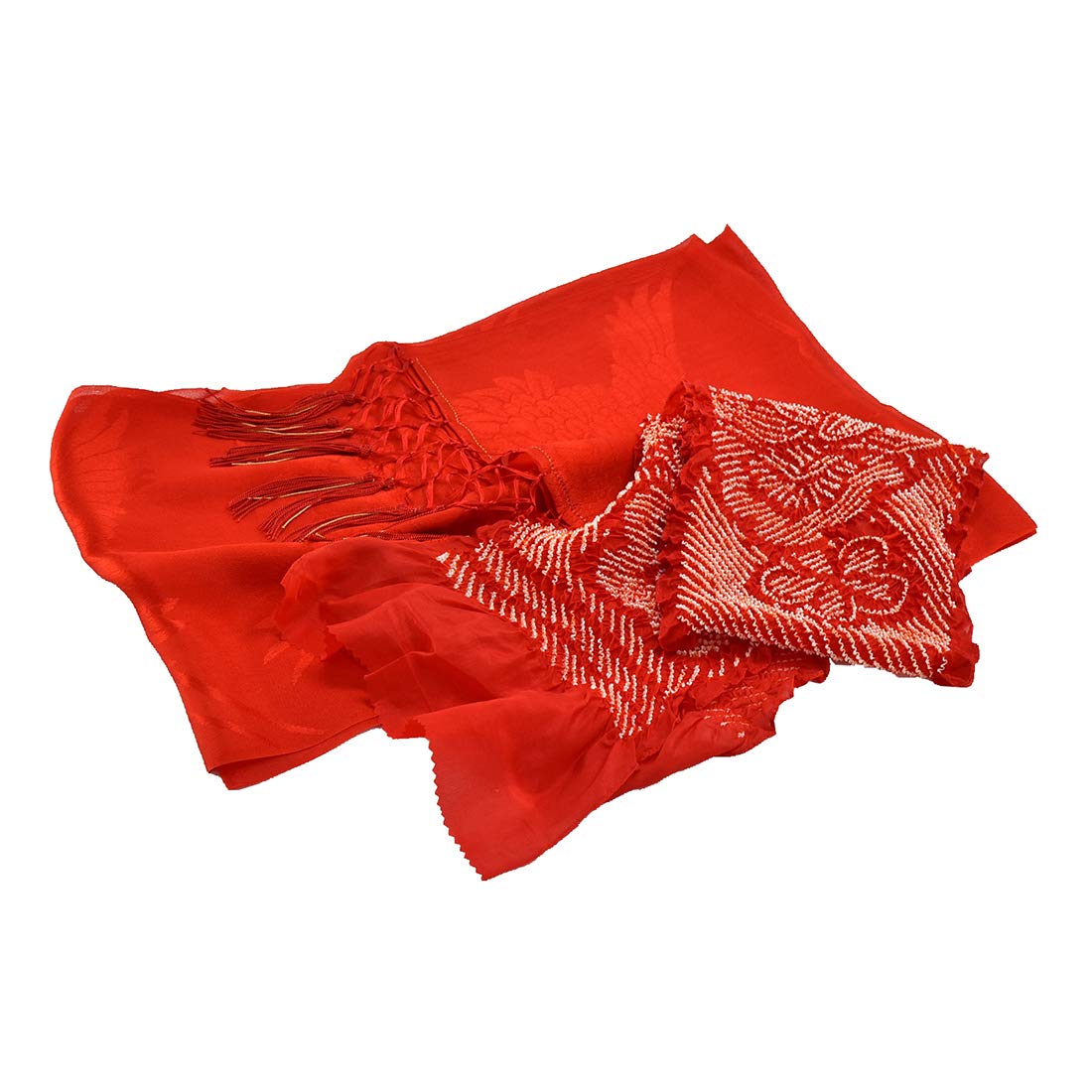 

Японские аксессуары Сделано в Японии Pure Silk Shigoki Набор обиаге из чистого шелка 4 цвета Obiage Shiko Takashi Kids Red Shichi-Go-San [Нагомия] Детский +