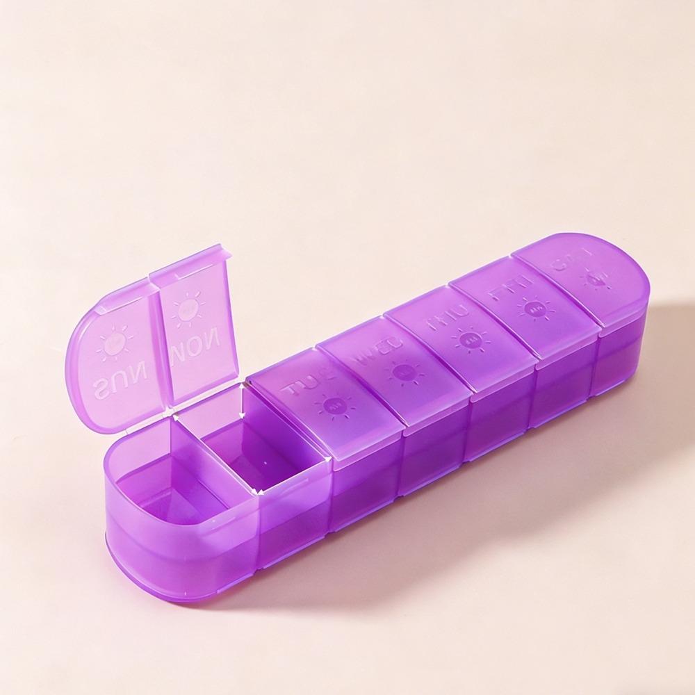 New Premuim Weekly Portable Pill Box Case Storage Organizer Container 7 Days Twice A Day 14 Grids for Vitamin Medicine Fish Oils