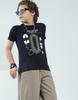 Monte Carlo Boys Printed Round Neck T-Shirt Navy Blue 5-6 YR