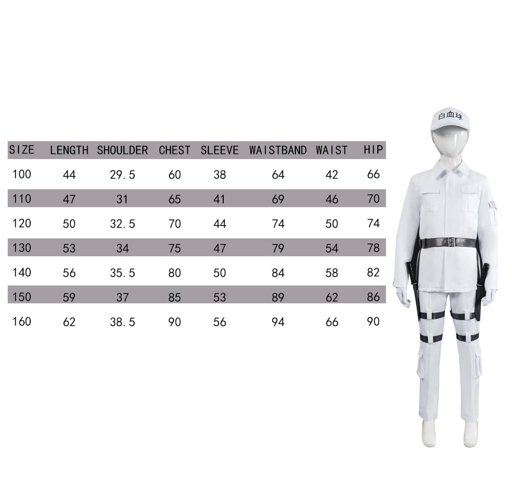 Cells at Cosplay Costume White Blood Cells for Kids Clothing Working Cells Costume Stage Clothing School Festival Cultural Festival Christmas