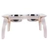 Portable Double Stainless Steel Pet Bowl Set