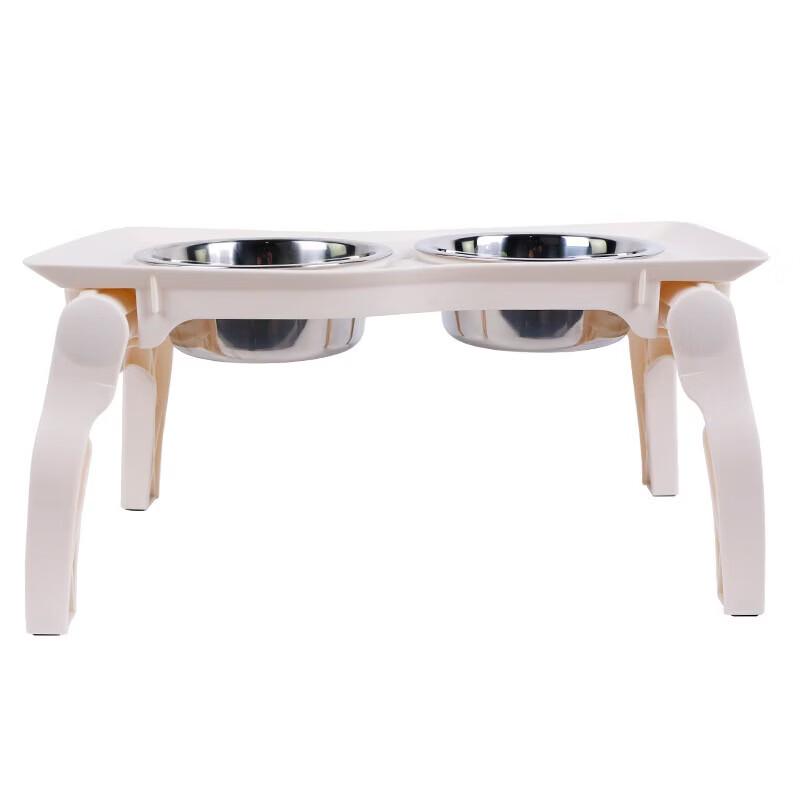 Portable Double Stainless Steel Pet Bowl Set