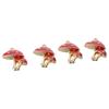 20pcs 20pcs Enamel 5 Shapes Red Mushroom DIY Mushroom Pendant Charms  Women