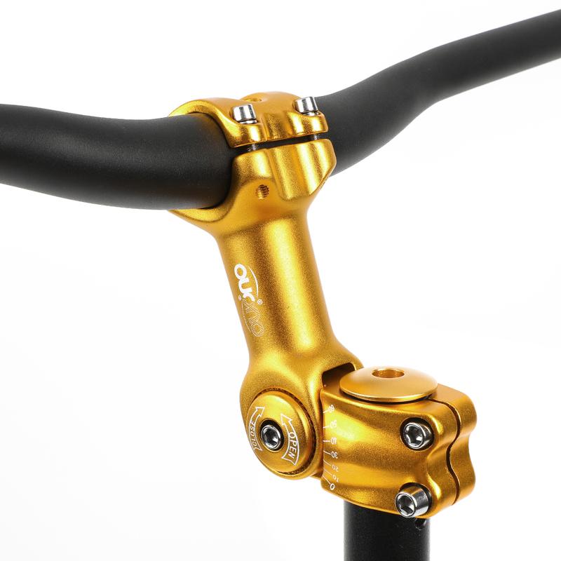 Verstellbarer MTB-Vorbau 0-60 Grad Verstellbarer Vorbau 25,4/31,8 mm Fahrradlenkererhöhung 90-130 mm Bunter Vorbau Fahrradteile