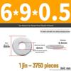 Extra Large Galvanized Metal Flat Washer - Thickened Round Screw Washer M6-M16